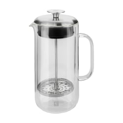 Zwilling Sorrento Plus Double Wall French Press, 3.4 Cups, Clear
