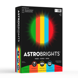 Astrobrights® Color Multi-Use Printer & Copy Paper, 1 Ream, Eco Assortment, Letter (8.5" x 11"), 500 Sheets Per Ream, 24 Lb, 94 Brightness
