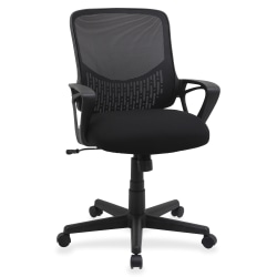 NuSparc Mid-backMesh/Fabric Task Chair, Black