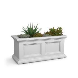 Mayne Fairfield Window Box Planter, 2', White