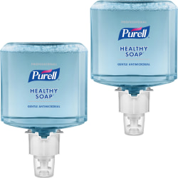 Purell® Professional HEALTHY SOAP Antimicrobial Foam Hand Soap ES4 Refills, Fresh Scent, 1,200 mL, Blue, Pack Of 2 Bottles