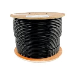 Eaton Tripp Lite Series Cat5e 350 MHz Solid Core (UTP) PVC Bulk Ethernet Cable - Black, 1000 ft. (304.8 m), TAA - Bulk cable - TAA Compliant - 1000 ft - UTP - CAT 5e - IEEE 802.3ab/IEEE 802.5 - solid - black