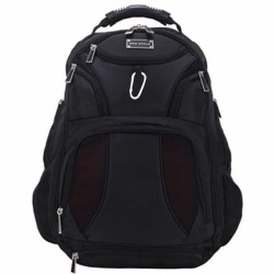 ECO STYLE Jet Set Carrying Case (Backpack) for 17" Notebook, Tablet, Shoulder Strap, 20.5"H x 13.3"W x 7.5"D