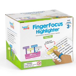 Hand2Mind FingerFocus Highlighter Classroom Kit, Multicolor, Kit Of 24 Sets
