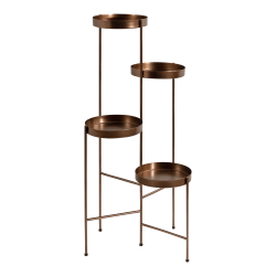 Kate and Laurel Finn 4-Tier Hinged Plant Stand, Bronze
