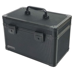 IdeaStream Metal Divided Storage Box, 8"H x 7"W x 7"D, Black