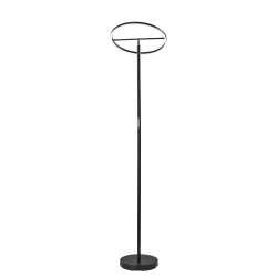 Adesso Falcon LED Floor Lamp With Smart Switch, 78-1/2"H, Black/Frosted
