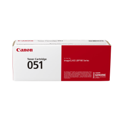 Canon® 051 Black Toner Cartridge, 2168C001