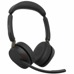 Jabra Evolve3 65 Wired/Wireless Headset, On-Ear, Over-The-Head, Binaural, Supra-Aural, 3.94 ft Cable, 36599989989