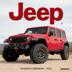 2025 Willow Creek Press Mini Wall Calendar, 7" x 7", Jeep, January 2025 To December 2025, 48177