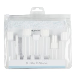 Conair Plastic Travel Bottle Set, Clear, Set Of 13 Pieces