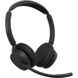 Jabra Evolve3 45 Wired/Wireless Headset, On-Ear, Over-The-Head, Binaural, Supra-Aural, 3.94 ft Cable, 34599999999