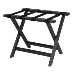 Hospitality 1 Source Composite Luggage Racks, 21"H x 22"W x 18"D, Black, Pack Of 2 Racks