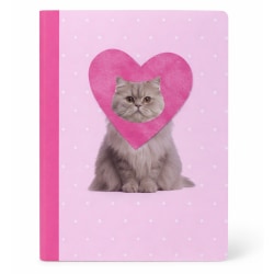 Gartner Studios Composition Notebook, 7-1/2" x 9-3/4," College Ruled, 100 Sheets, Pink Cat