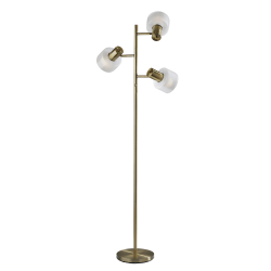 Adesso Rhodes Tree Lamp, 67-1/2"H, White/Antique Brass