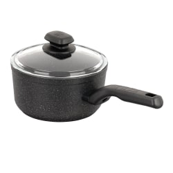 Korkmaz Ornella 2-Piece Aluminum Nonstick Saucepan With Lid, 2L, Black
