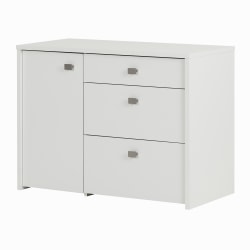 South Shore Interface Storage Unit, 3 Drawers, Pure White