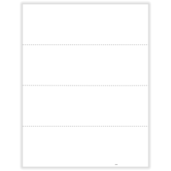 ComplyRight® W-2 Blank Tax Forms, 4-Up (Horizontal Format), With Backer Instructions, 8-1/2" x 11", Pack Of 500 Forms, 5208B26