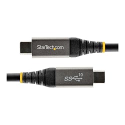 StarTech.com 3ft 1m USB C Cable 10Gbps, USB-IF Certified USB-C Cable, USB 3.1/3.2 Gen 2 Type-C Cable, 5A/100W PD, DP Alt Mode, USB C Cord