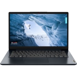 Lenovo® IdeaPad 1i 14 Laptop, Open Box, 14" Screen, Intel® Pentium®, AI Enabled, 4GB Memory, 128GB eMMC Storage, Wi-Fi 6, Windows® 11, 82LV003WUS