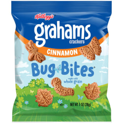 Kellogg's Bug Bites Cinnamon Grahams Single Serve Bags, 1 Oz, Case Of 210 Bags