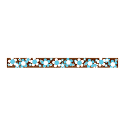 Barker Creek Straight-Edge Borders, 3" x 35", Hot To Dot Bloom, Pack Of 12