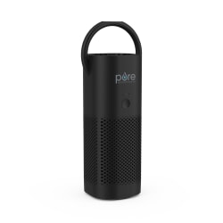 Pure Enrichment® PureZone™ HEPA Mini Portable Air Purifier, 54 Sq. Ft. Coverage, 7" x 2-3/4", Black
