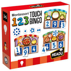 Headu 123 Montessori Touch Bingo, Pre-K To 1st Grade