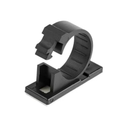 StarTech.com CBMCC3 100 Self Adhesive Cable Management Clips - Ethernet/Network Cable/Office Desk Cord Organizer - Sticky Wire Holder/Clamp Black