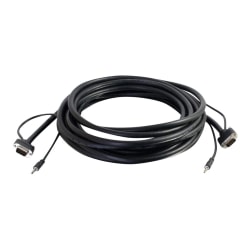 C2G Select VGA + 3.5mm Stereo Audio A/V Cable, 15'