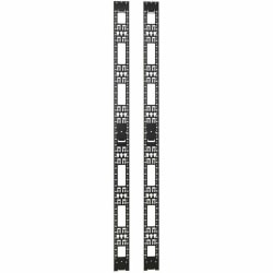 Eaton Tripp Lite Series 45U Rack Enclosure Server Cabinet Vertical Cable Management Bars - Rack cable management bar - black - 45U
