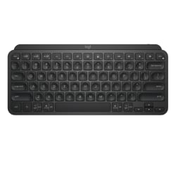 Logitech MX Keys Mini Minimalist Wireless Illuminated Keyboard, Compact, Bluetooth, Backlit, USB-C, Black