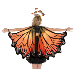 Amscan Butterfly Monarch Wings, Orange