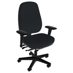 Sitmatic Beta² Standard Scale Ergonomic Fabric High-Back Chair, Black