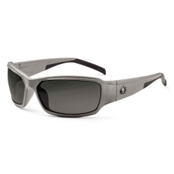 Ergodyne Skullerz® Safety Glasses, Thor, Matte Gray Frame, Smoke Lens