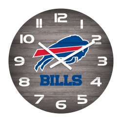 Imperial NFL Weathered Wall Clock, 16", Buffalo Bills