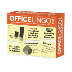 2026 Willow Creek Press Page-A-Day Daily Desk Calendar, 6-1/4" x 5-1/2", Office Lingo, January To December, 54345