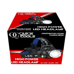 Quick Communication Corp. Quick Tools LED Adjustable Headlamp, Black