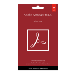 Adobe® Acrobat® Pro DC, 1-Year Subscription, For PC/Mac®, Download