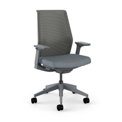 HON Cipher Ergonomic Mesh/Fabric Mid-Back Task Chair, Basalt/Charcoal