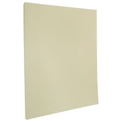 JAM Paper Strathmore 24 Lb Paper, 8-1/2" x 11", Letter, Ivory Wove, Pack Of 100 Sheets