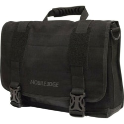 Mobile Edge ECO Rugged Carrying Case (Messenger) for 14" to 15" Apple iPad MacBook Pro - Black - Cotton Canvas Body - Shoulder Strap, Clip - 10.5" Height x 15.5" Width x 4" Depth