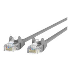 Belkin CAT5e Ethernet Patch Cable Snagless, RJ45, M/M - Patch cable - RJ-45 (M) to RJ-45 (M) - 33 ft - UTP - CAT 5e - molded, snagless - gray