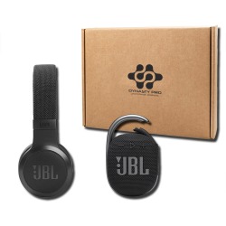 Custom JBL First Class Experience Speaker And Headphones Set, 13" x 10", Black