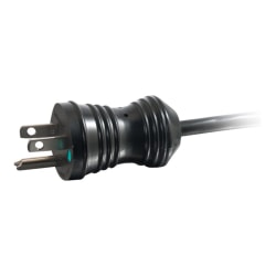 C2G 8ft 18 AWG Coiled Hospital Grade Power Cord (NEMA 5-15P to IEC320C13) - Black - Power cable - IEC 60320 C13 to NEMA 5-15 (M) - 8 ft - coiled - black