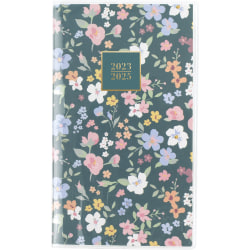 2023-2024 Cambridge® Pippa 2-Year Academic Monthly Planner, 3-1/2" x 6", Floral, July 2023 To June 2025, 1668-021A