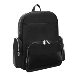 McKlein N-Series Cumberland Nano Tech Backpack With 17" Laptop Pocket, Black