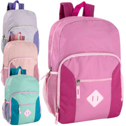 Summit Ridge Multi Pocket Backpacks, Assorted Colors, Pack Of 24 Backpacks