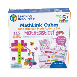 Learning Resources Mathlink Cubes Kindergarten Math Activity Set, Mathtastics!
