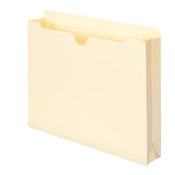 Smead Expanding Reinforced Top-Tab File Jackets, 2" Expansion, Letter Size, Manila, Box Of 50